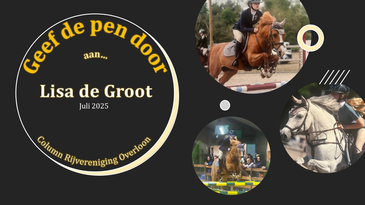 Geef de pen door aan Lisa de Groot