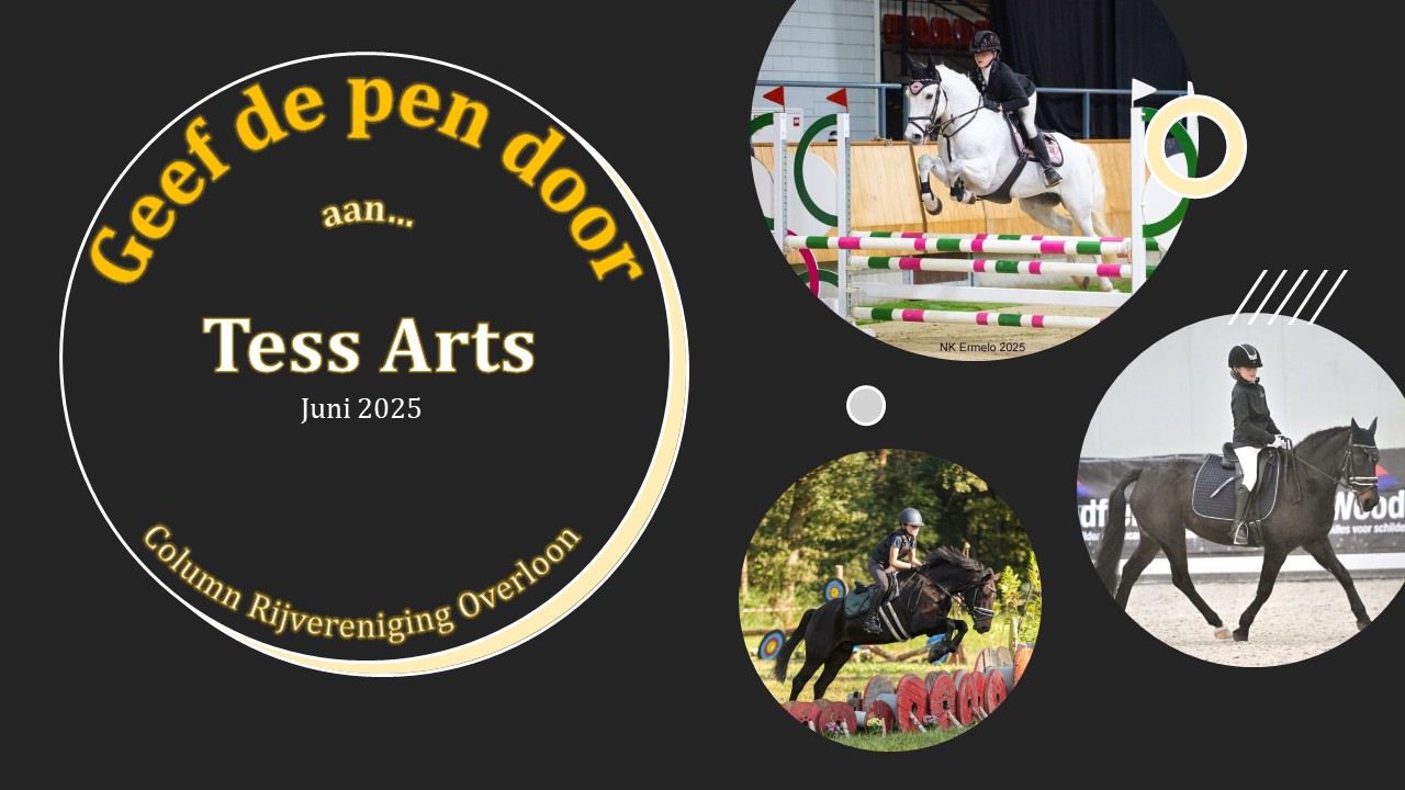 Geef de pen door aan Tess Arts