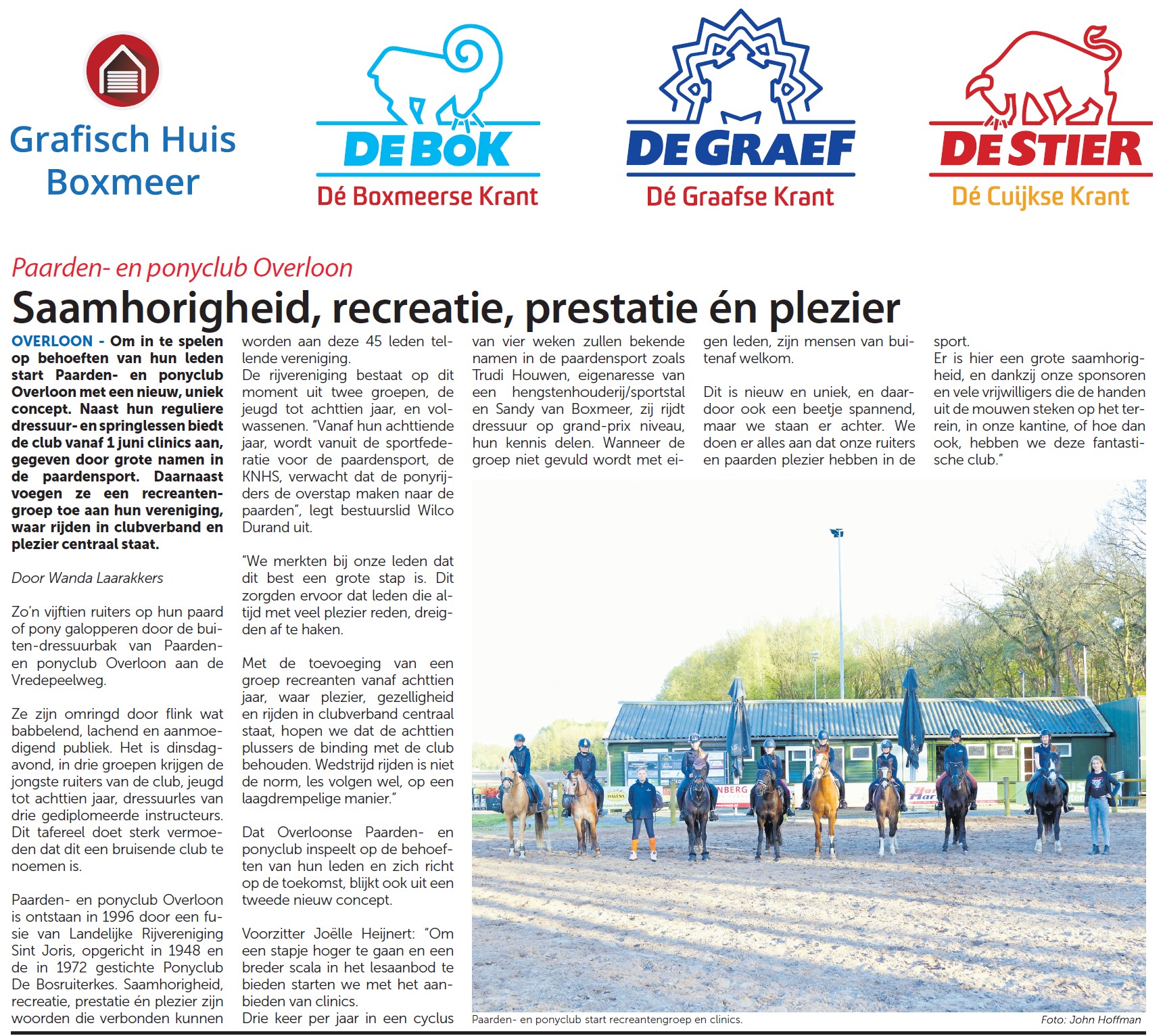 Krantartikel 12 mei 2023