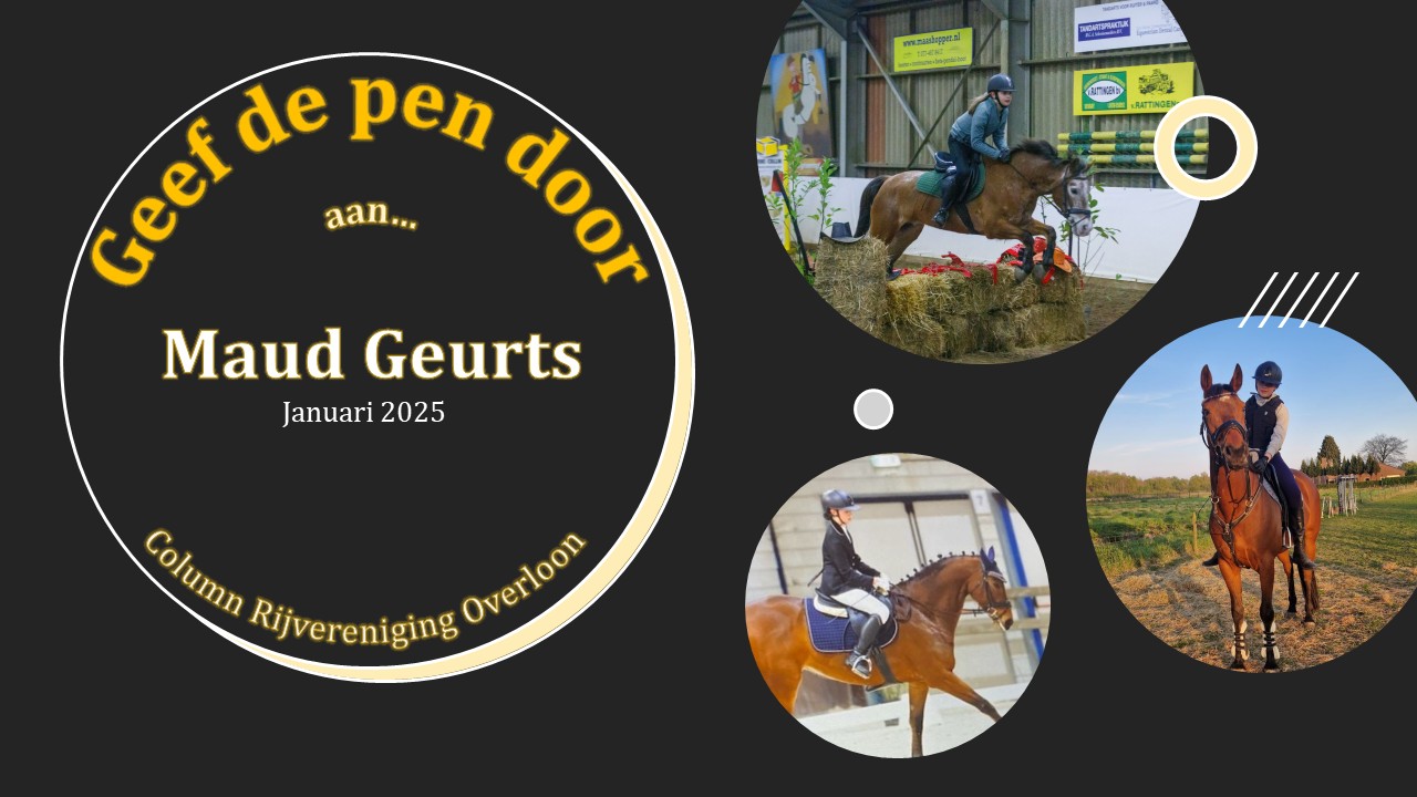 Geef de pen door aan Maud Geurts