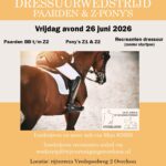 Dressuurwedstrijd Paarden en Z-Pony’s 26 juni 2026