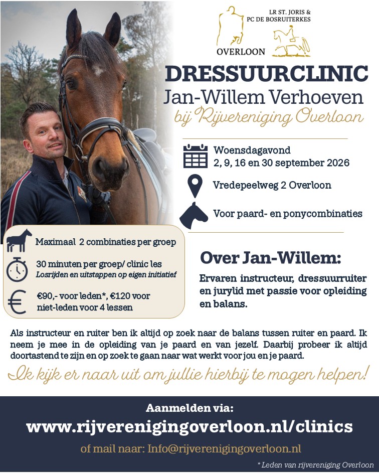 Dressuur clinic Jan-Willem Verhoeven