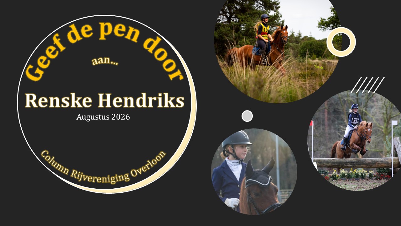 Geef de pen door aan Renske Hendriks