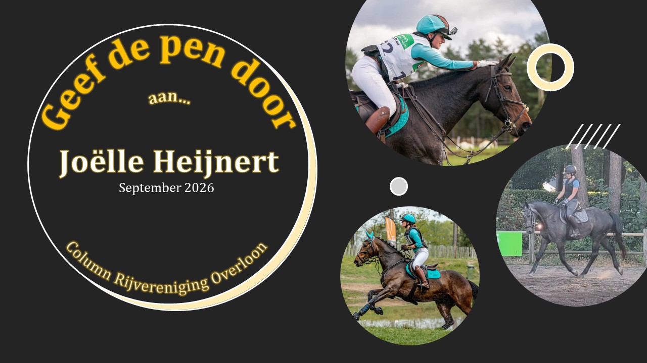 Geef de pen door aan Joëlle Heijnert